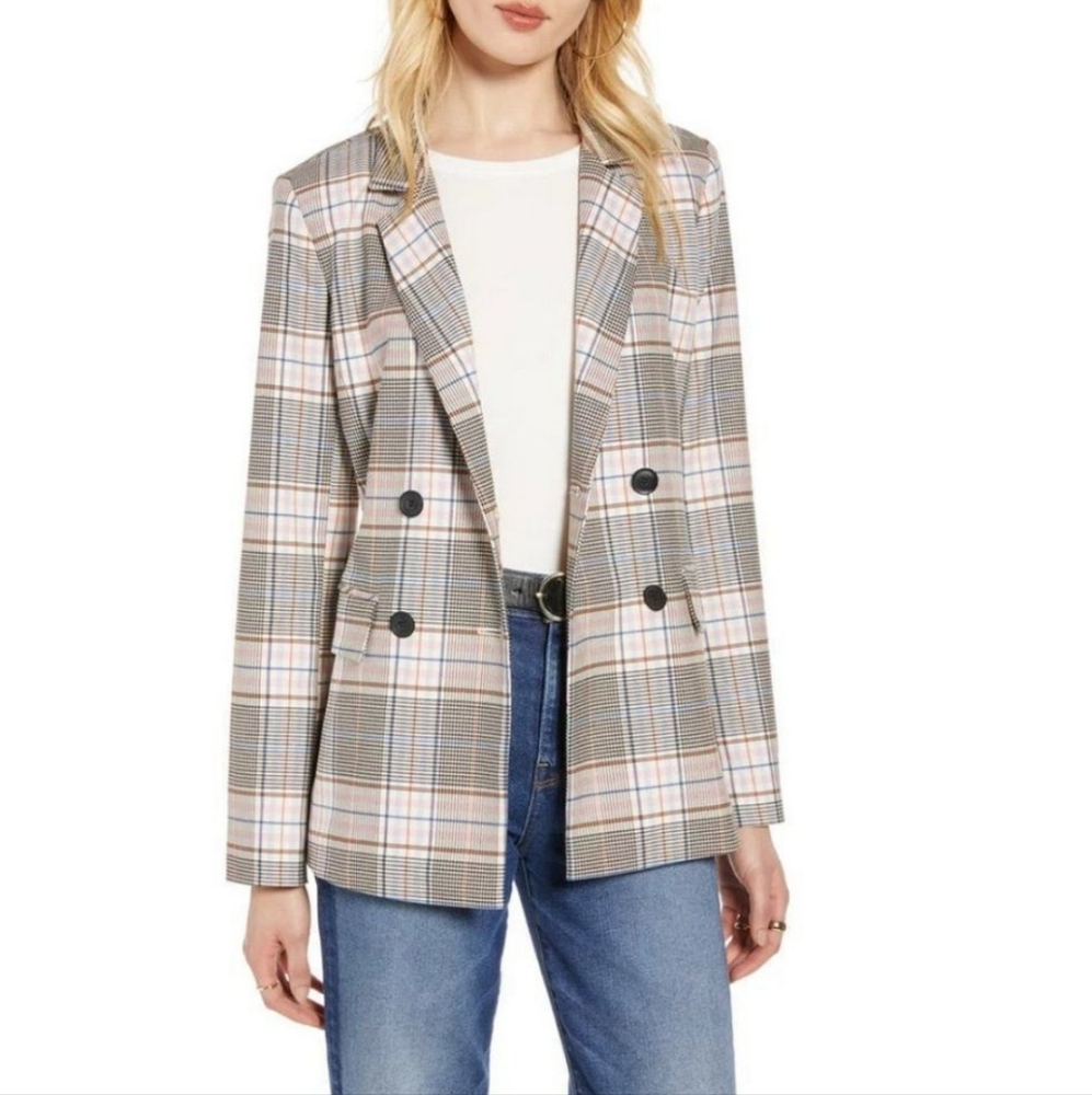 Halogen Lilian Checked Blazer